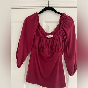 Burgundy Vacation Top - Vixen by Micheline Pitt